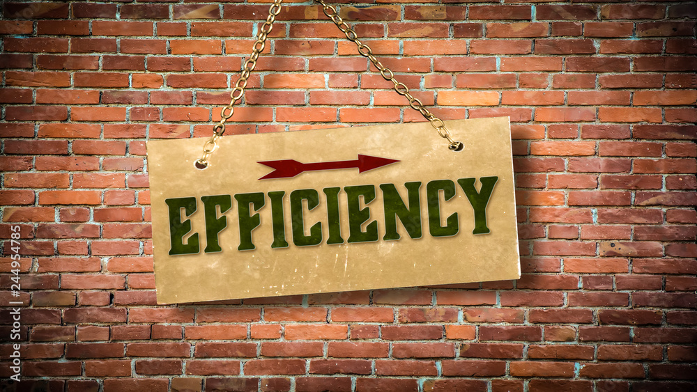 Fototapeta premium Sign 388 - Efficiency