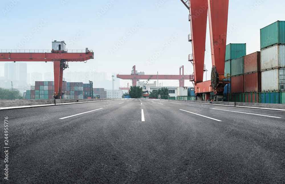 Expressway and container terminal