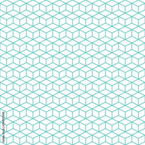 Seamless geometric color background. Texture with rhombus and nodes