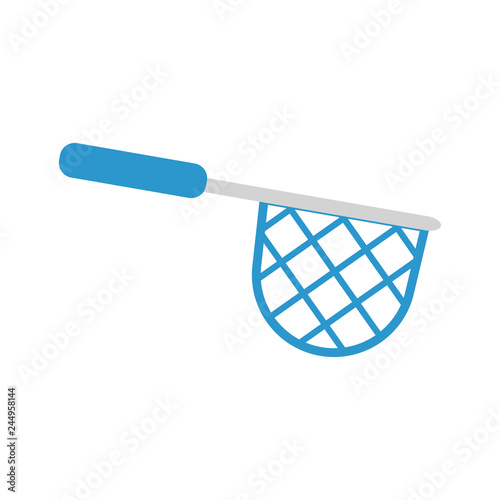 Illustration of a fishing net on white background. Vector illustration. EPS 10.
