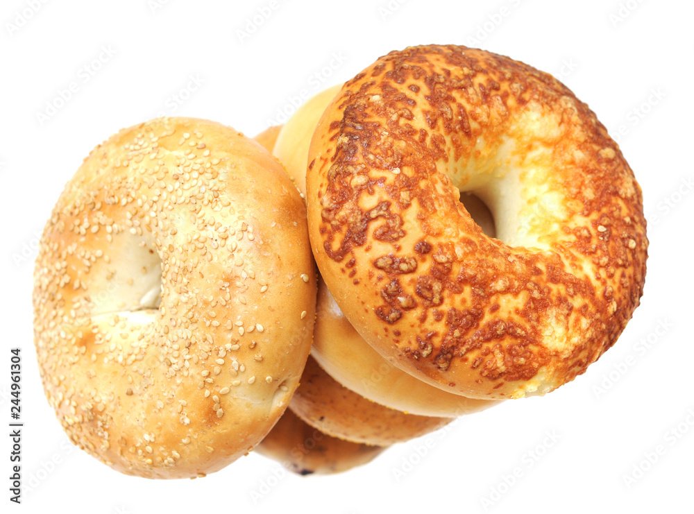 bagel ring isolate on white