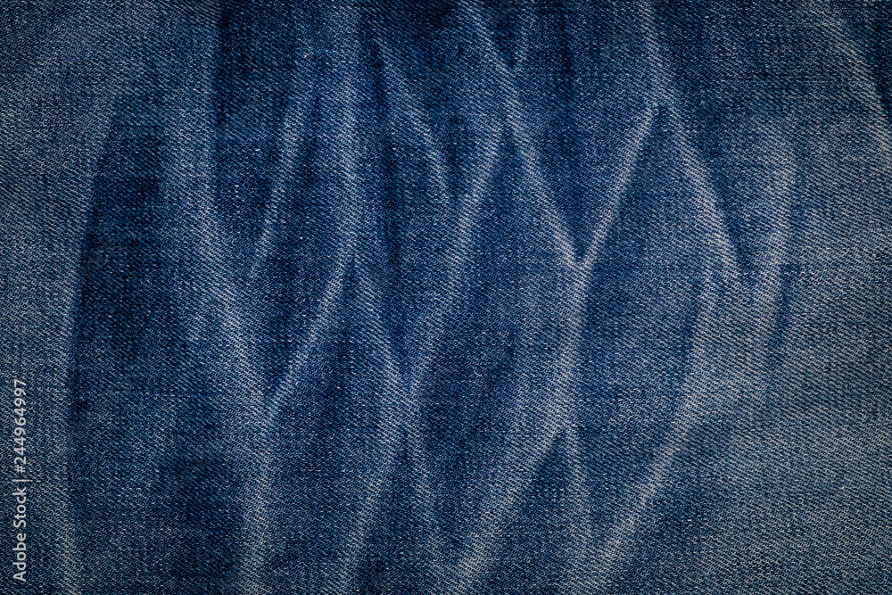 Old jeans texture and background.