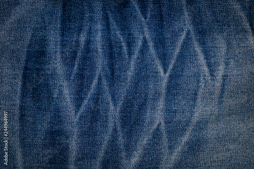 Old jeans texture and background.