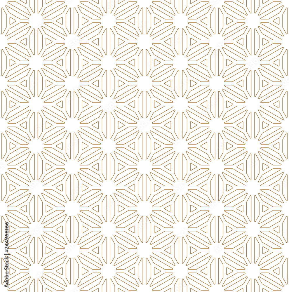 Seamless geometric pattern based on Japanese ornament Kumiko