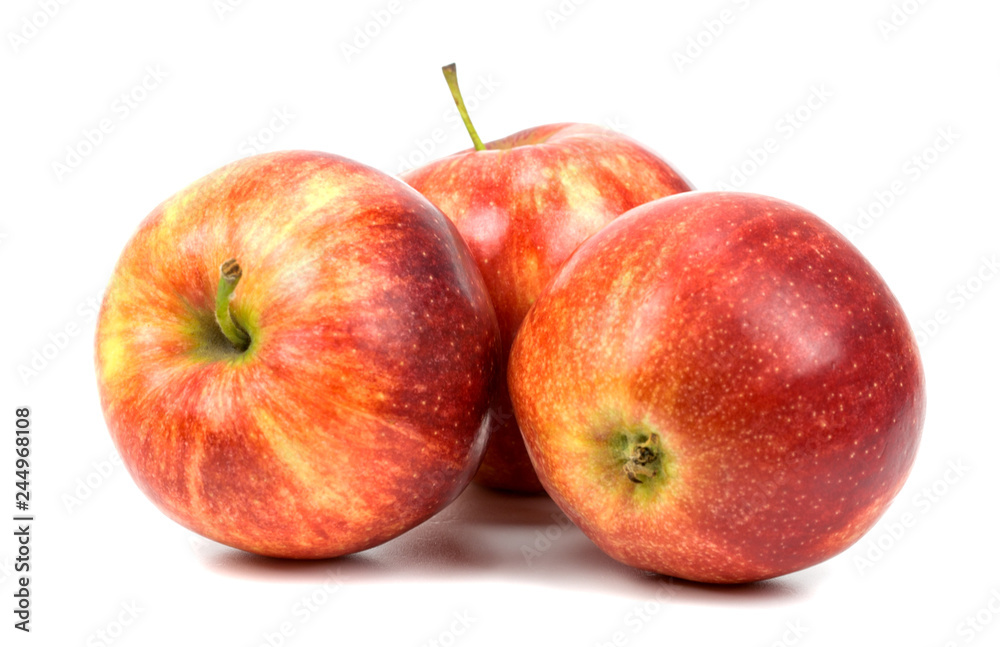 red apples on white background red apples on white background