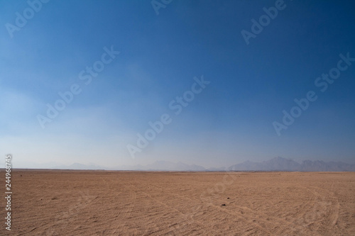 Martian landscape of egyptian desert