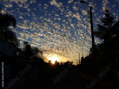 evening clouds