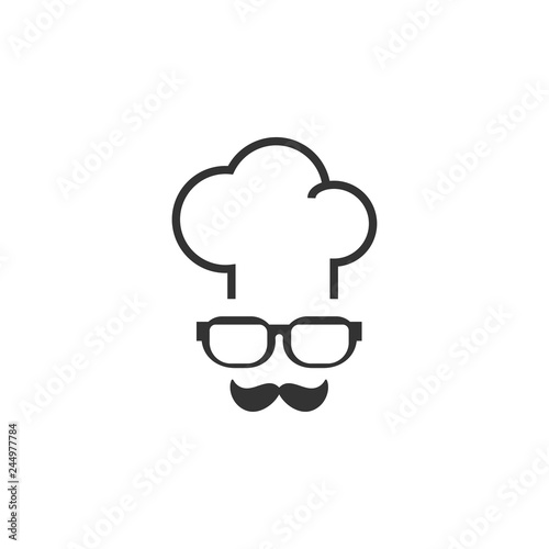 Mouistache icon graphic design template vector