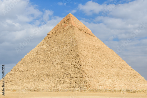 The great pyramid of Khafre in Giza plateau. Cairo  Egypt