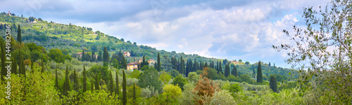 Beautiful Tuscany panorama, in the Chianti area