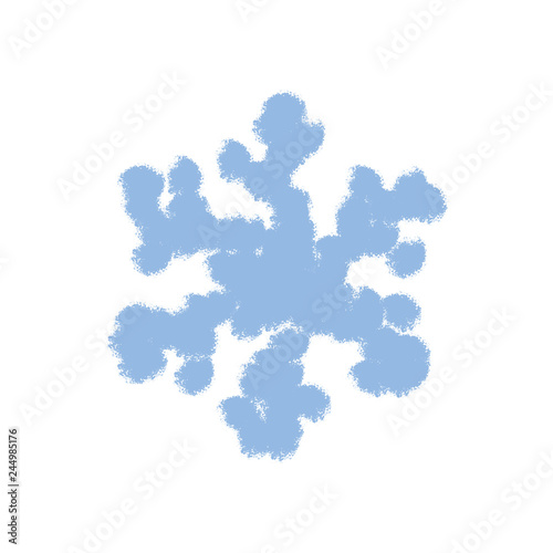 Simple Grunge Snowflake