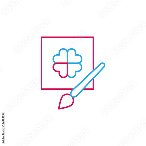Medical, art therapy colored icon. Element of medicine illustration. Signs and symbols icon can be used for web, logo, mobile app, UI, UX