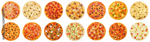 Obraz  z motywem Choose your pizza concept