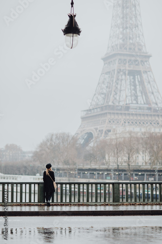 Obraz na płótnie Parisienne & Tour Eiffel
