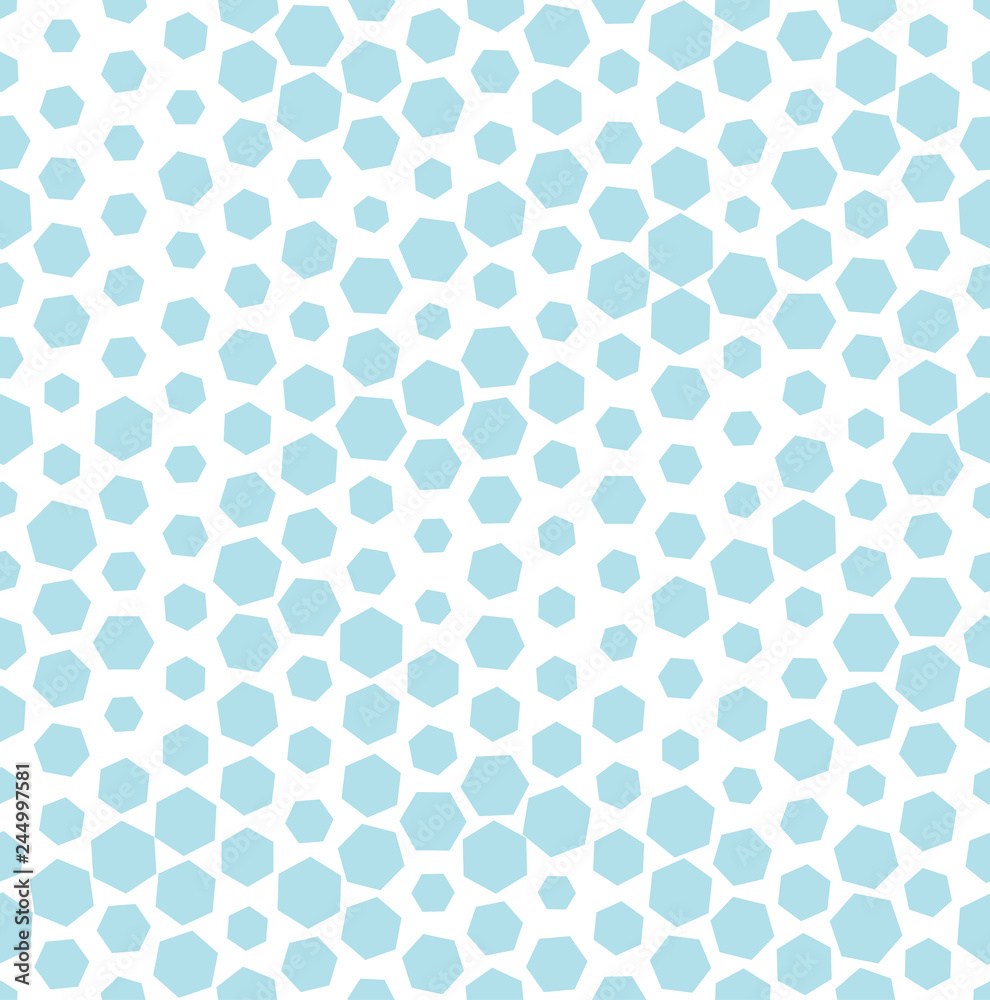 hexagon halftone seamless minimal design pattern, geometric background print texture