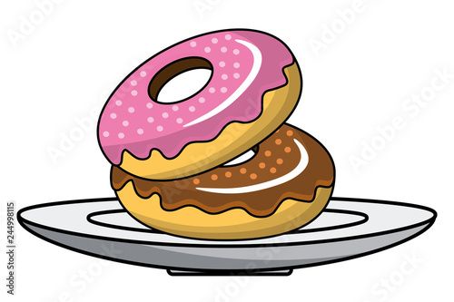 Isolated donuts design