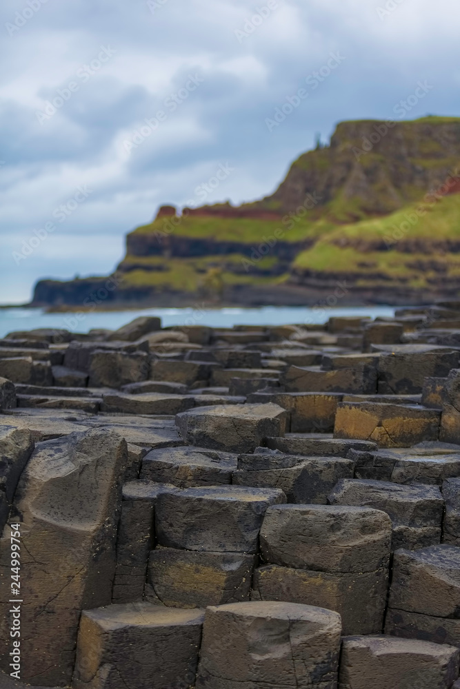 Hexagonal Basalt Formations at Giants Causeway Hexagonal Basalt Formations at Giants Causeway