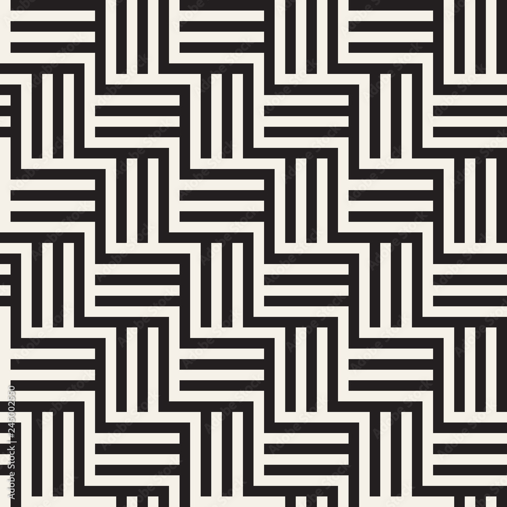 Vector seamless pattern. Simple abstract lattice design. Geometric zigzag lines ornament. Vector seamless pattern. Simple abstract lattice design. Geometric zigzag lines ornament.