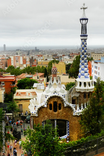Park Guell w barcelonie