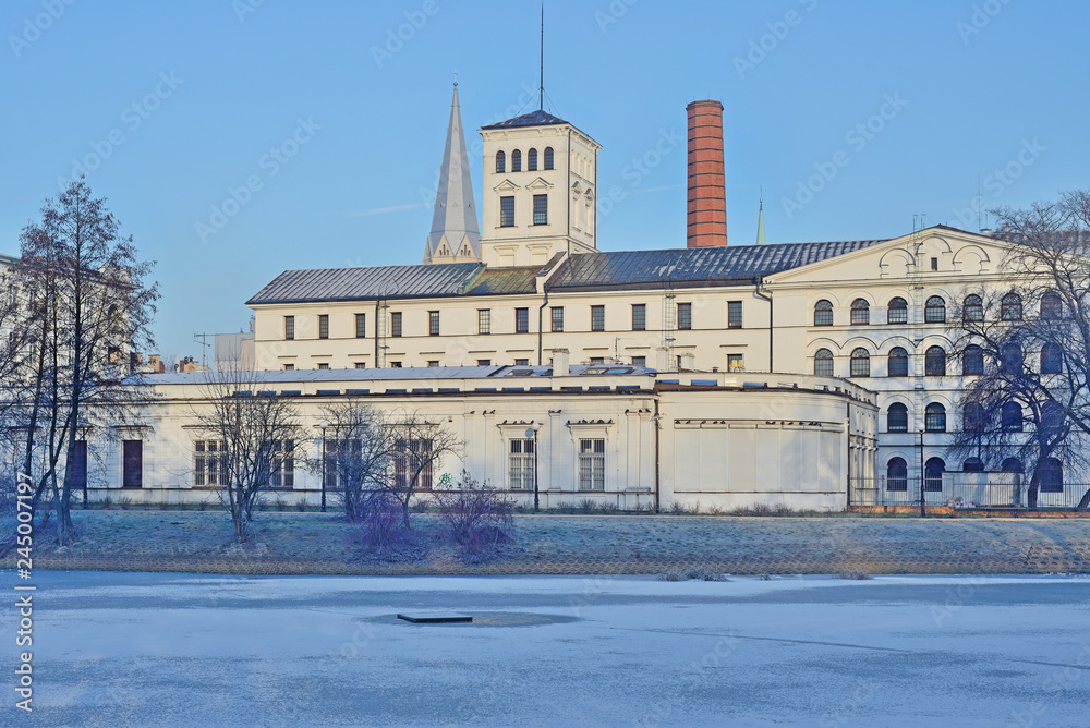 Łódź, Poland. View of the White Factory.