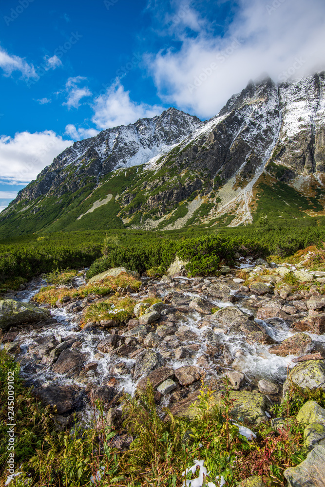 Slovakian tatra mountains in summer