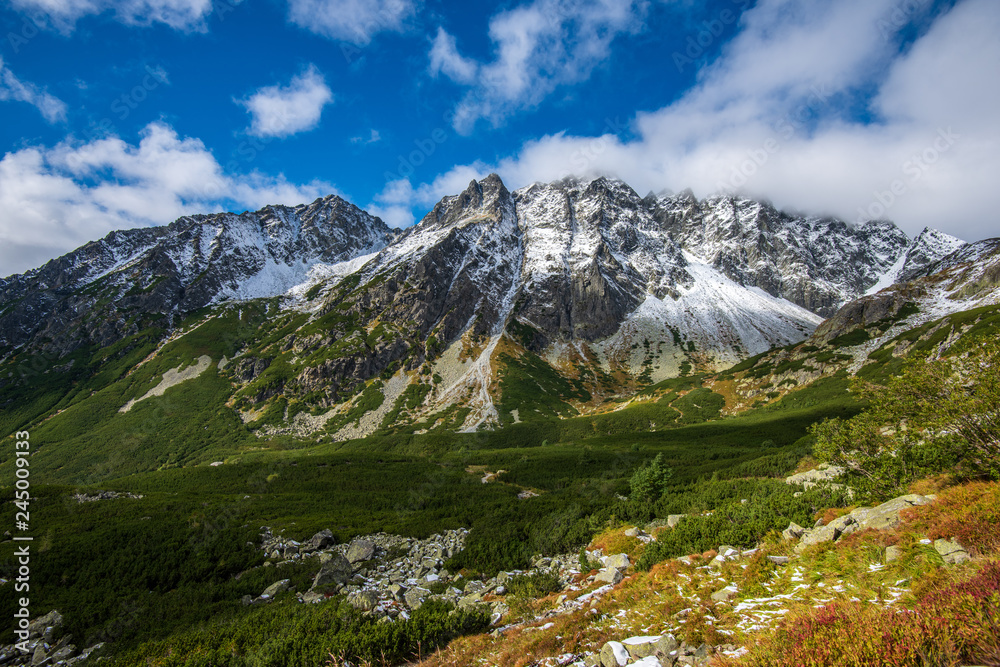 Slovakian tatra mountains in summer