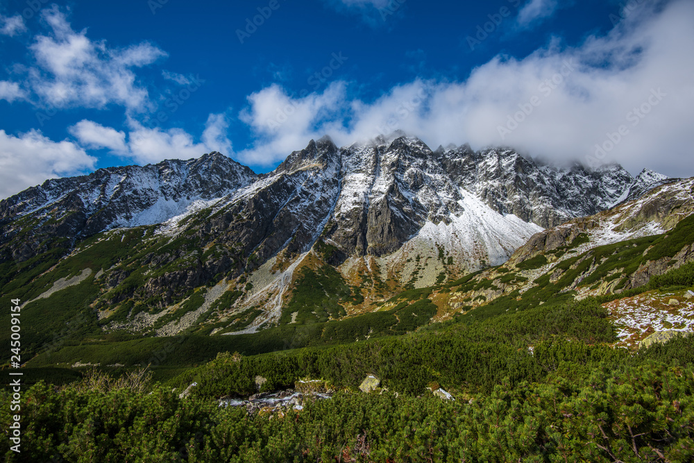 Fototapeta premium Slovakian tatra mountains in summer