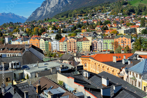 Stadtpanorama. Architektur. Sehenwürdigkeiten. Östereich. Salzburg. Altstadt. photo