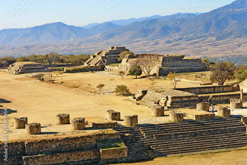 Monte Albán- a large pre-Columbian archaeological site  in  Mexican state of Oaxaca 
 photo