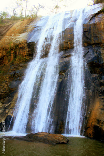 Brazilian waterfalls in Minas Gerais. The largest fresh water reserve on the planet