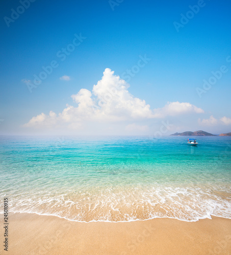 Fototapeta Naklejka Na Ścianę i Meble -  beach and beautiful tropical sea