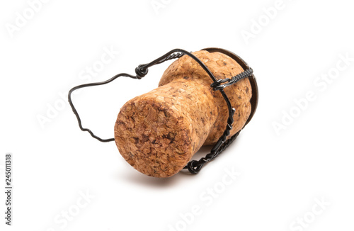 champagne cork isolated