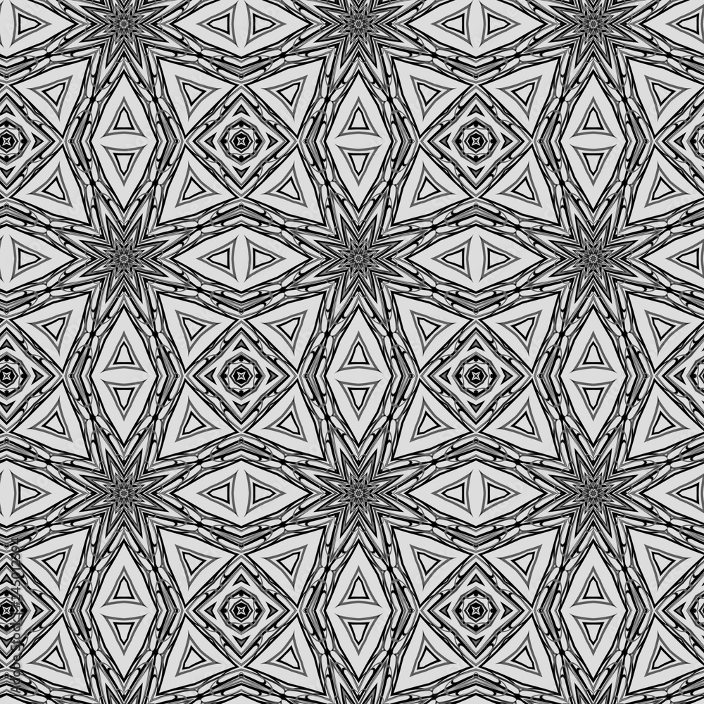 Seamless color pattern from a variety of geometric shapes.