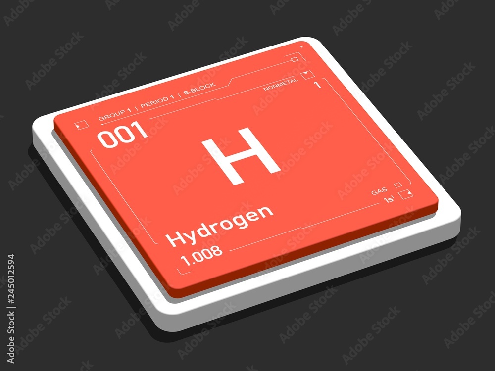 Hydrogen element symbol from periodic table series Hydrogen element symbol from periodic table series
