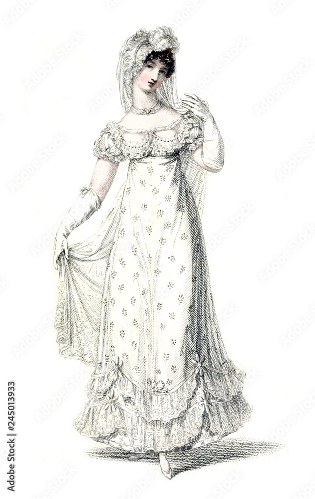 Woman in old fashion dress Woman in old fashion dress