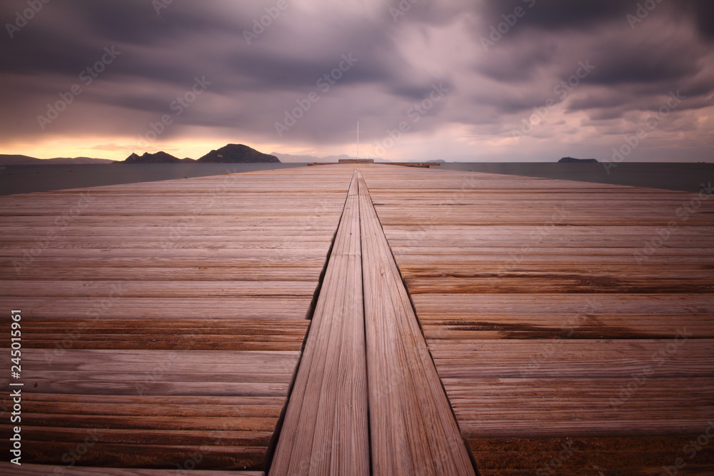 Fototapeta premium A small seaside town Turgutreis