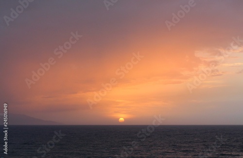 sunset over the sea © Alina