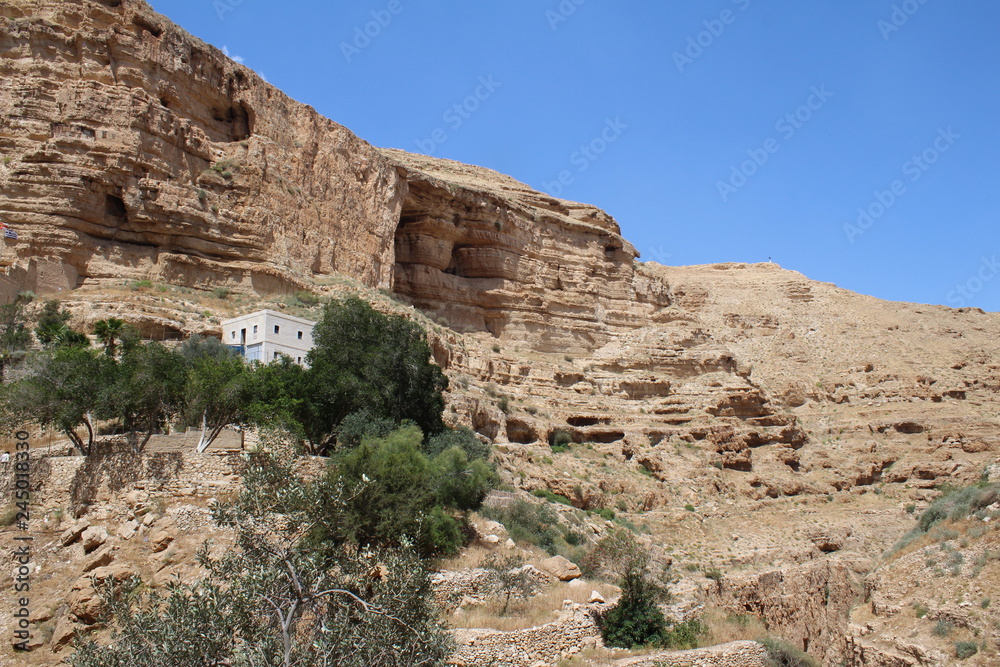 Wadi Qelt, saint George Koziba near Jericho