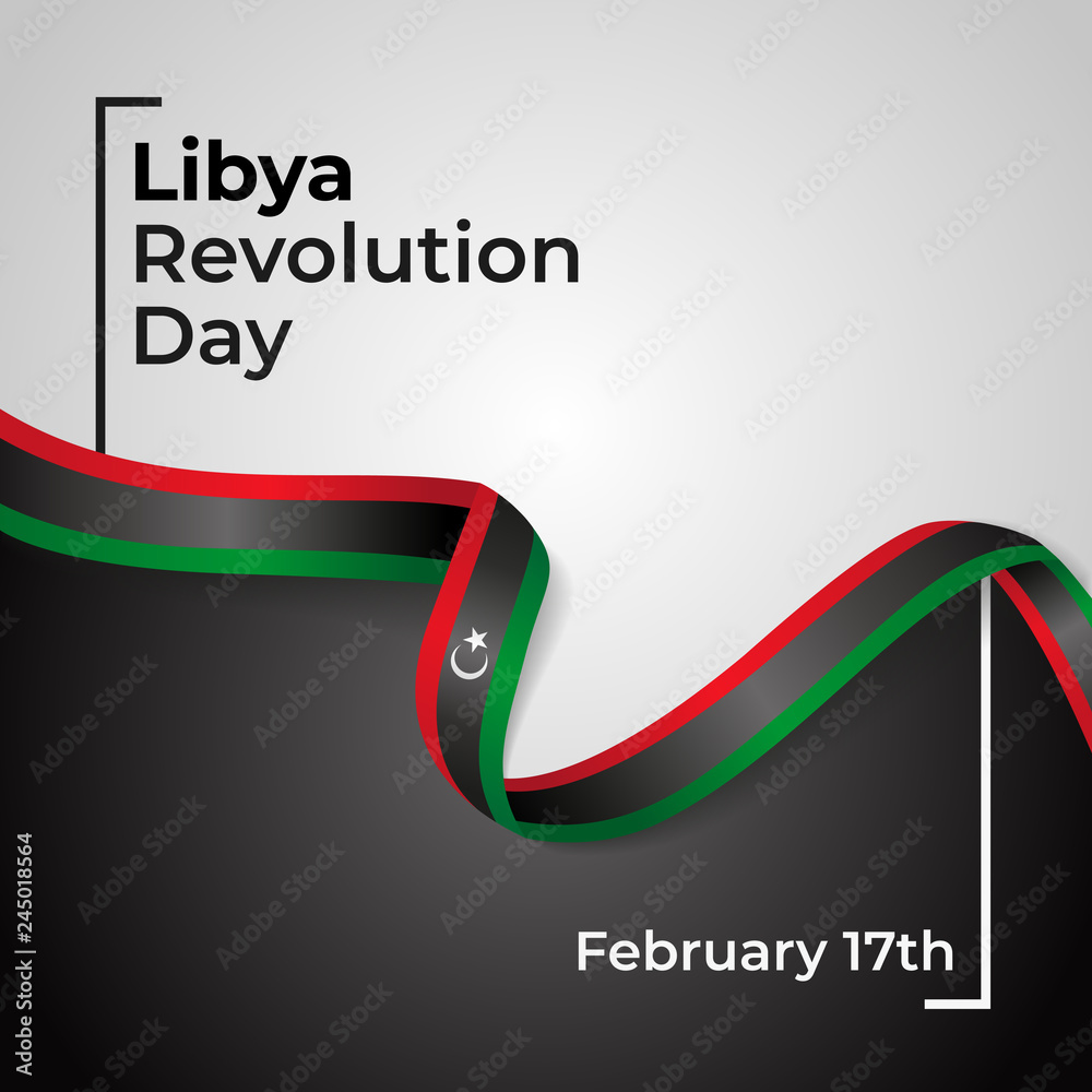 State of Libya Revolution Day Vector Template Design Illustration State of Libya Revolution Day Vector Template Design Illustration