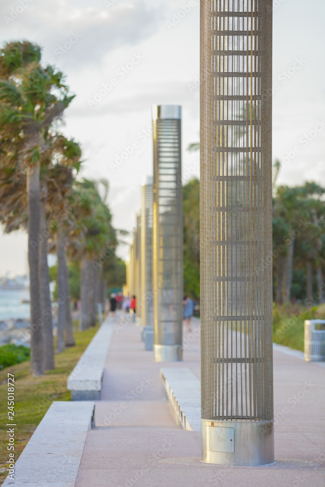 Miami Beach South Pointe Park scenic travel destination