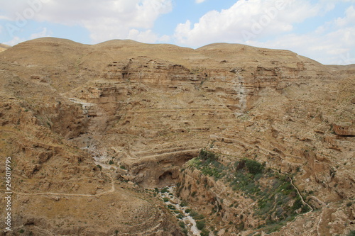 Wadi Qelt, saint George Koziba near Jericho photo