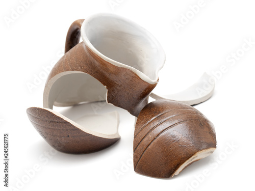Broken ceramics