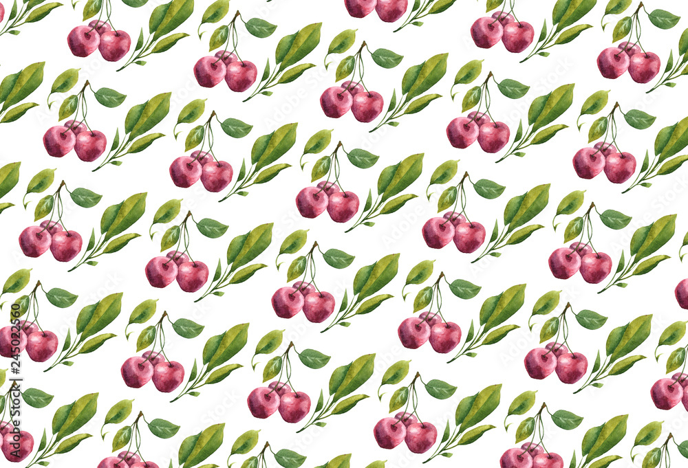 seamless pattern with cherries seamless pattern with cherries