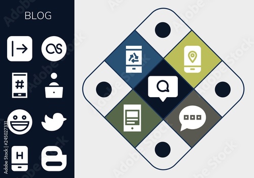  blog icon set