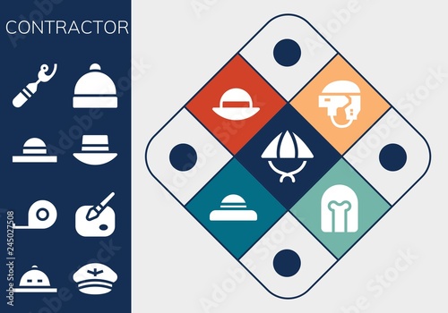  contractor icon set
