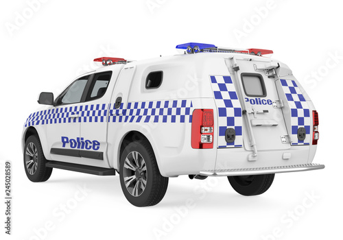 Police Car Isolated