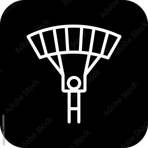 Vector Parachutist Icon