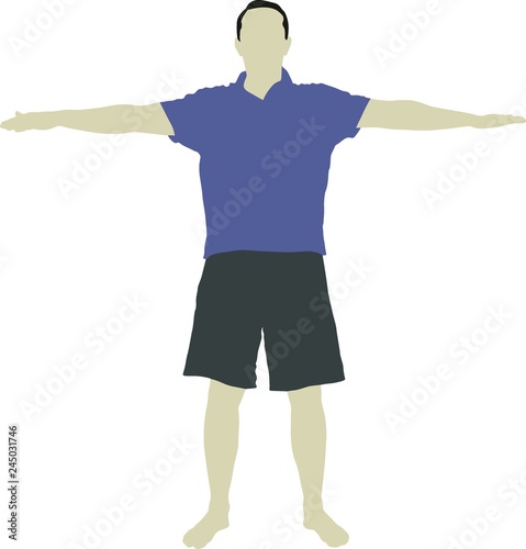 figure male with open arms