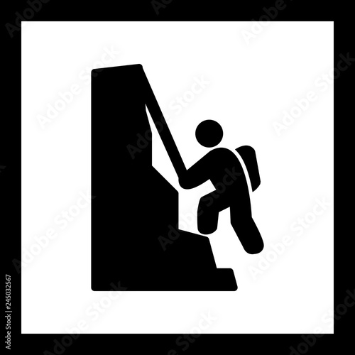 Vector Climbing Icon