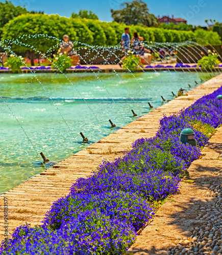 Gardens at the Alcazar de los Reyes Cristianos in Cordoba